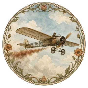Airliner in flight